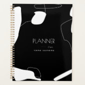 Abstract ontwerp voor zwart-wit planner (Voorkant)