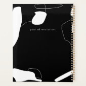 Abstract ontwerp voor zwart-wit planner (Achterkant)