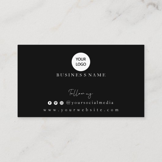 Abstract ontwerp voor zwarte en witte Kaart (Achterkant)