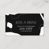 Abstract ontwerp voor zwarte en witte Kaart (Voorkant)