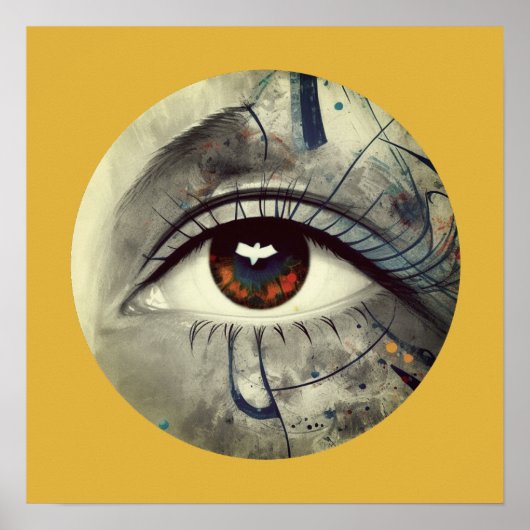 Abstract oog poster (Voorkant)