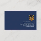 Abstract oogmerk Pistool Toepassingsgebied Privé-o Visitekaartje (Achterkant)