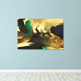 Abstract Oosterse Stemming Kunst Canvasprint, 91x6 Canvas Afdruk