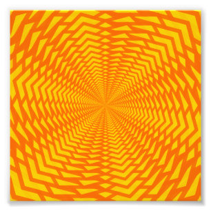 Abstract, op de zon gelijkend patroon foto afdruk