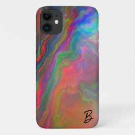 Abstract Opal Agaat gepersonaliseerd telefoonhoesj iPhone 11 Hoesje
