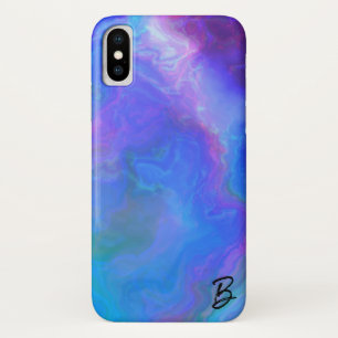 Abstract Opal Agaat gepersonaliseerd telefoonhoesj iPhone X Hoesje