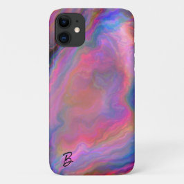 Abstract Opal Agaat gepersonaliseerd telefoonhoesj iPhone 11 Hoesje