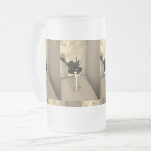 Abstract opgerolde ventilator matglas bierpul (Voorkant links)