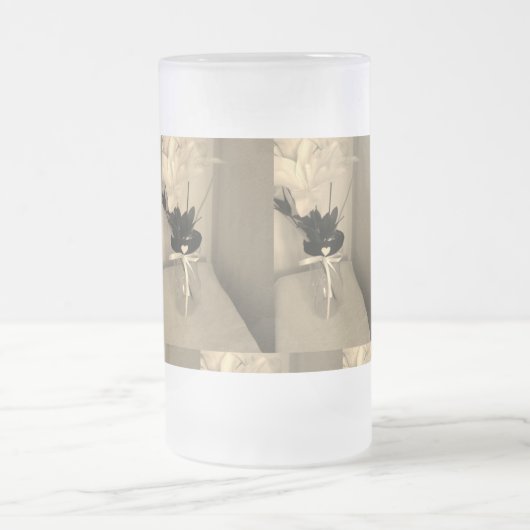 Abstract opgerolde ventilator matglas bierpul (Center)