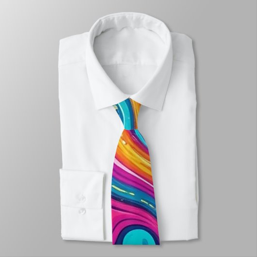 Abstract oppervlaktekunstwerk 1200 - Mannen Stropd Stropdas (Gebonden)