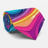 Abstract oppervlaktekunstwerk 1200 - Mannen Stropd Stropdas (Opgerold)