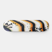 Abstract Orange Flow – Modern Bold Graphic Skateboard (Horizontaal)