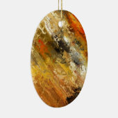 Abstract Oranje baanontwerp Keramisch Ornament (Rechts)