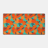 Abstract Oranje fruitpatroon Bureaumat (Voorkant)