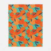 Abstract Oranje fruitpatroon Fleece Deken (Voorkant)