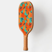 Abstract Oranje fruitpatroon Pickleball Paddle (Links)