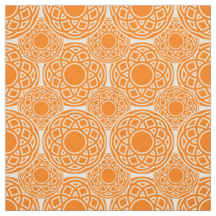 Abstract oranje geometrisch patroon stof