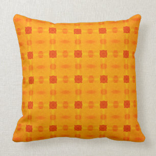 Abstract Oranje patroon Kussen
