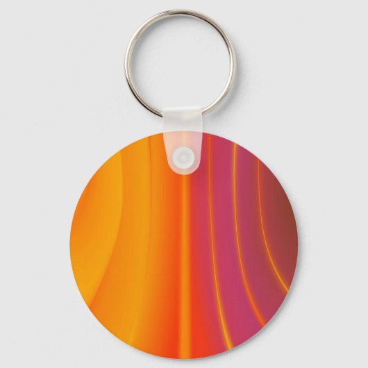 Abstract Oranje Sleutelhanger (Voorkant)