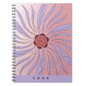 Abstract organic shapes Spiral Notebook Notitieboek (Voorkant)