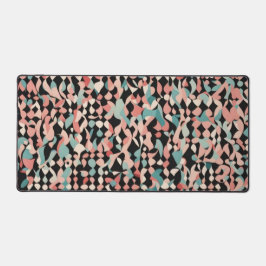 Abstract organisch patroon in pastel bureaumat