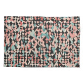 Abstract organisch patroon in pastel kussensloop (Achterkant-Links)