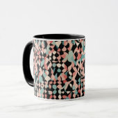 Abstract organisch patroon in pastel mok (Voorkant links)