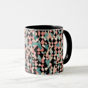 Abstract organisch patroon in pastel mok