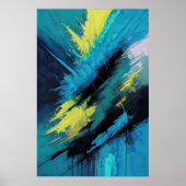 Abstract Organisch Schilderen 2:3 Poster (Voorkant)