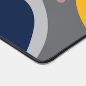 Abstract organisch vorm modern patroonmonogram bureaumat (Hoek)