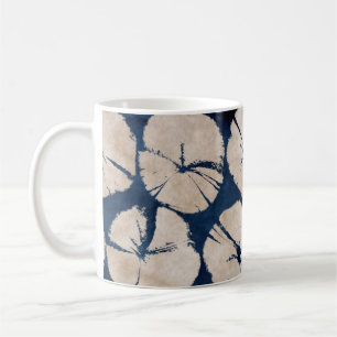 Abstract oriënterend bloemmotief. Naadloos patroon Koffiemok