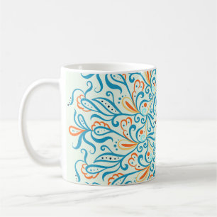 Abstract Ornament Keramische Tegel Patroon Koffiemok