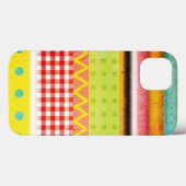 Abstract oud gestileerd Gingham Zigzag striped Pol Case-Mate iPhone Case (Achterkant (horizontaal))