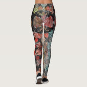 Abstract oud  roosterdek leggings (Achterkant)