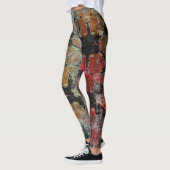 Abstract oud  roosterdek leggings (Links)