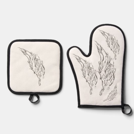 abstract ovenwant & pannenlap set (Voorkant)