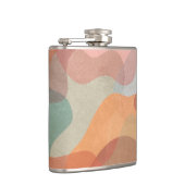 Abstract Overlapping Pastel Blobs Background Heupfles (Rechts)