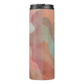 Abstract Overlapping Pastel Blobs Background Thermosbeker (Achterkant)