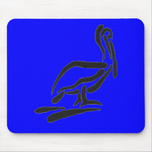 Abstract overzicht van Pellican Bird Muismat