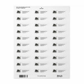 Abstract paard etiket (Full Sheet)