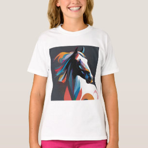 Abstract Paardenpaard Mustang Pony Bronco Colt T-shirt