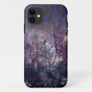 Abstract Paars Abalone Decay iPhone 11 Hoesje