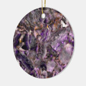 Abstract paars amethyst kwarts marmer graniet keramisch ornament (Links)