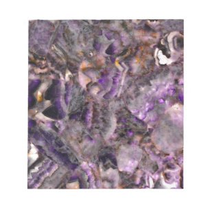 Abstract paars amethyst kwarts marmer graniet notitieblok