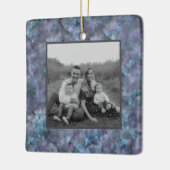 Abstract paars blauw blauwgroen kwarts marmer gran keramisch ornament (Links)