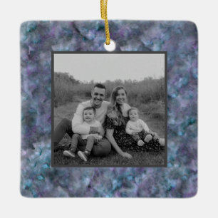 Abstract paars blauw blauwgroen kwarts marmer gran keramisch ornament