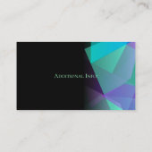 Abstract Paars en groen Visitekaartje (Achterkant)