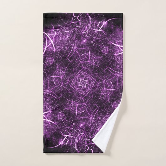 Abstract Paars Fractal_Bathroom-handdoekset Bad Handdoek (Handdoek)