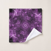 Abstract Paars Fractal_Bathroom-handdoekset Bad Handdoek (Wasdoekje)