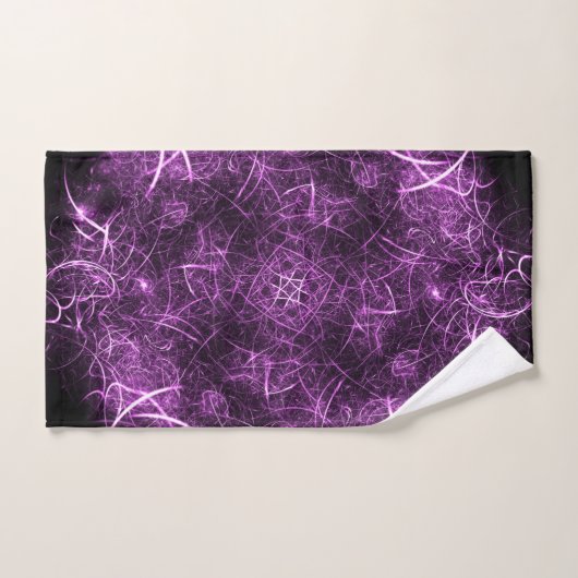 Abstract Paars Fractal_Bathroom-handdoekset Bad Handdoek (Handdoek)